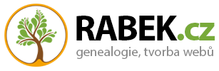 RABEK.cz - genealogie, tvorba webů - logo